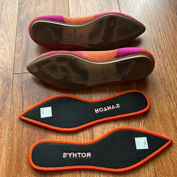 Rothy’s The Point Metallic Pomegranate (Pink, Orange and Purple) size 6.5 GUC - Picture 7 of 7